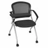 New 😀 Regency Cadence Nesting Chair With Tablet Arm - Black 😍 -Deals Writing Desks Store 1951044 L