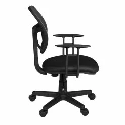 Best Pirce ⭐ Regency Carter Swivel Chair With Arms- Black ⭐ -Deals Writing Desks Store 1951049 10 L