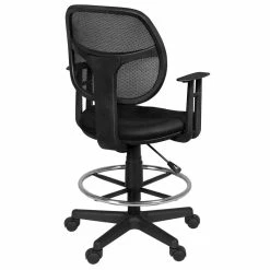 Cheapest 🧨 Regency Carter Swivel Stool With Arms- Black 😀 -Deals Writing Desks Store 1951051 2 L