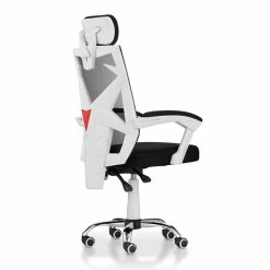 Deals 🎉 Furniture Of America Genova Metal Ergonomic Office Chair In Black And White ✨ -Deals Writing Desks Store 1954164 16 L