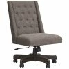 Best Sale 🌟 Ashley Furniture Tufted Adjustable Swivel Office Chair In Graphite 🧨 -Deals Writing Desks Store 1963169 L