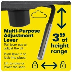 Deals 🧨 Serta At Home Serta Leighton Home Office Chair With Memory Foam - Graphite 😉 -Deals Writing Desks Store 1971029 27 L