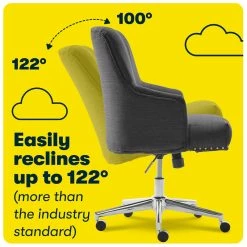 Deals 🧨 Serta At Home Serta Leighton Home Office Chair With Memory Foam - Graphite 😉 -Deals Writing Desks Store 1971029 31 L