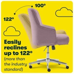Buy โญ Serta At Home Serta Leighton Home Office Chair With Memory Foam Lilac ๐ 24 Buy โญ Serta At Home Serta Leighton Home Office Chair With Memory Foam Lilac ๐ -Deals Writing Desks Store 1971031 32 L