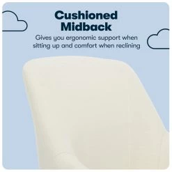 Promo ⭐ Serta At Home Serta Leighton Home Office Chair With Memory Foam Ivory 🧨 -Deals Writing Desks Store 1971033 17 L