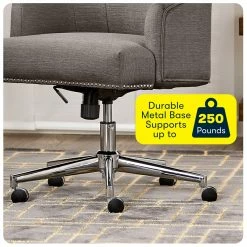 Brand new 🌟 Serta At Home Serta Leighton Home Office Chair With Memory Foam Medium Gray 🌟 -Deals Writing Desks Store 1971034 34 L