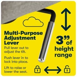 Discount ✨ Serta At Home Serta Ashland Ergonomic Home Office Chair With Memory Foam Cushioning Light Gray 🎉 -Deals Writing Desks Store 1971201 29 L