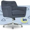 Best deal 😉 Serta At Home Serta Ashland Ergonomic Home Office Chair With Memory Foam Cushioning - Blue 😉 -Deals Writing Desks Store 1971205 33 L