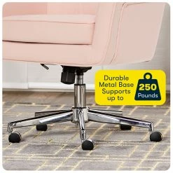 Hot Sale 🎉 Serta At Home Serta Ashland Ergonomic Home Office Chair With Memory Foam Cushioning - Pink 😀 -Deals Writing Desks Store 1971207 34 L