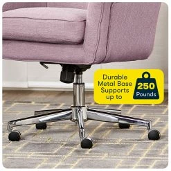 Best Pirce 💯 Serta At Home Serta Ashland Ergonomic Home Office Chair With Memory Foam Cushioning - Lilac ✨ -Deals Writing Desks Store 1971208 35 L