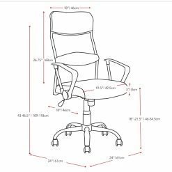 Coupon 🔔 CorLiving Executive Office Chair In Black Leatherette And Mesh Fabric 🔔 -Deals Writing Desks Store 1976007 10 L