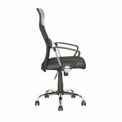 Coupon 🔔 CorLiving Executive Office Chair In Black Leatherette And Mesh Fabric 🔔 -Deals Writing Desks Store 1976007 7 L