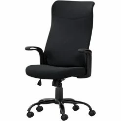 Coupon 😀 Monarch 40.5" Contemporary Ergonomic High Back Office Swivel Chair In Black ✔️