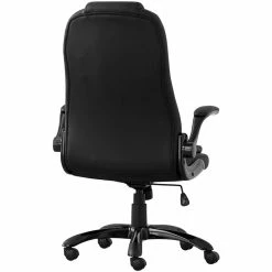 Best Pirce 😉 Monarch 45" Contemporary Faux Leather Executive Office Swivel Chair In Black 👏 -Deals Writing Desks Store 1987082 2 L