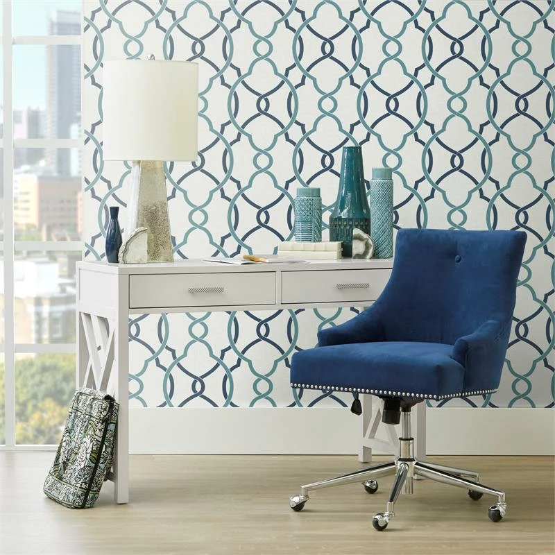 Top 10 🛒 PRI Luxe Button Back Office Chair In Navy Blue Velvet 😉 4 Top 10 🛒 PRI Luxe Button Back Office Chair In Navy Blue Velvet 😉 - Image 2