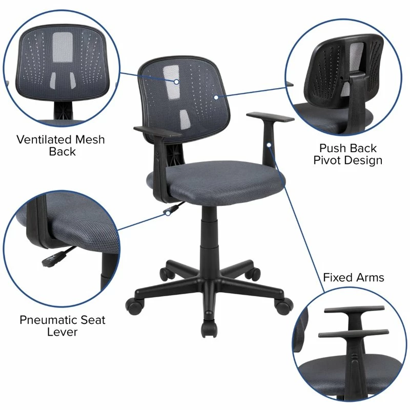 Coupon 🛒 Flash Furniture Fundamentals Pivot Mesh Back Office Swivel Chair In Gray 😀 7 Coupon 🛒 Flash Furniture Fundamentals Pivot Mesh Back Office Swivel Chair In Gray 😀 - Image 5