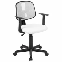 Best Pirce 🔔 Flash Furniture Fundamentals Pivot Mesh Back Office Swivel Chair In White 👏