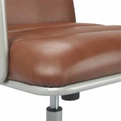 Buy 🔥 Finch Franklin Modern Leather Desk Chair Brown ✨ -Deals Writing Desks Store 1997735 17 L
