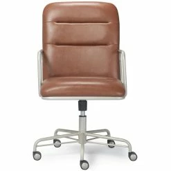 Buy 🔥 Finch Franklin Modern Leather Desk Chair Brown ✨ -Deals Writing Desks Store 1997735 20 L
