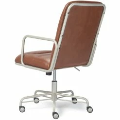 Buy 🔥 Finch Franklin Modern Leather Desk Chair Brown ✨ -Deals Writing Desks Store 1997735 23 L
