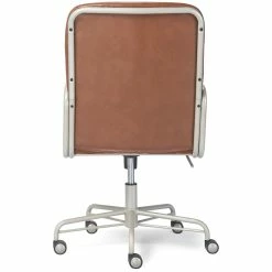 Buy 🔥 Finch Franklin Modern Leather Desk Chair Brown ✨ -Deals Writing Desks Store 1997735 24 L
