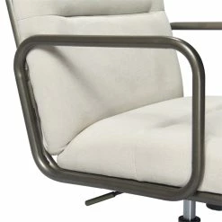 Outlet ✨ Finch Franklin Modern Fabric Desk Chair Cream 😉 -Deals Writing Desks Store 1997737 16 L
