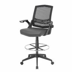 Top 10 ✔️ Boss Office Products Boss Office Sit-Stand Adjustable Mesh Chair With Flip Arms 🧨 -Deals Writing Desks Store 1998003 4 L