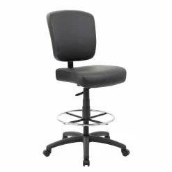 Discount ✔️ Boss Office Products Boss Office Heavy Duty Wide Seat Drafting Stool Without Arms ✔️