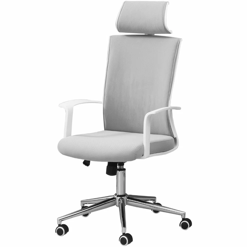 Cheap ๐ Monarch Contemporary High Back Office Swivel Chair In Gray And White โ 3 Cheap ๐ Monarch Contemporary High Back Office Swivel Chair In Gray And White โ