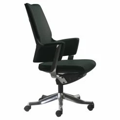 Discount ⭐ Unique Furniture Premium Leather Mid Back Office Chair In Black ❤️