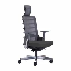 Promo ✔️ Unique Furniture Seattle Executive High Back Office Chair In Gray 💯