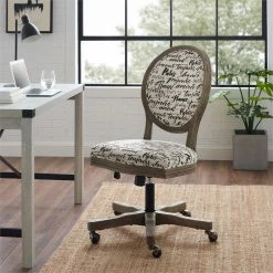 Cheap 🔔 Riverbay Furniture Carrington Paris Fabric And Wood Office Chair In Gray 😀 12 Cheap 🔔 Riverbay Furniture Carrington Paris Fabric And Wood Office Chair In Gray 😀 -Deals Writing Desks Store 2008954 1 L