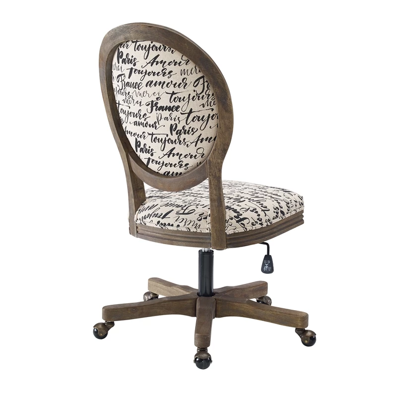 Cheap 🔔 Riverbay Furniture Carrington Paris Fabric And Wood Office Chair In Gray 😀 8 Cheap 🔔 Riverbay Furniture Carrington Paris Fabric And Wood Office Chair In Gray 😀 - Image 6