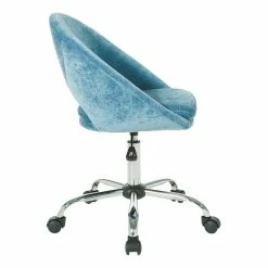 Hot Sale 😉 OSP Home Furnishings Milo Height Adjustable Home Office Chair In Micro-Fiber Blue Velvet ✔️ 11 Hot Sale 😉 OSP Home Furnishings Milo Height Adjustable Home Office Chair In Micro-Fiber Blue Velvet ✔️ -Deals Writing Desks Store 2015677 6 L