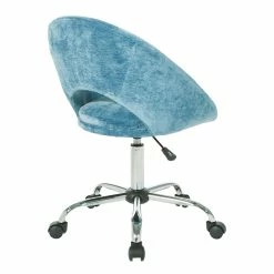 Hot Sale 😉 OSP Home Furnishings Milo Height Adjustable Home Office Chair In Micro-Fiber Blue Velvet ✔️ 13 Hot Sale 😉 OSP Home Furnishings Milo Height Adjustable Home Office Chair In Micro-Fiber Blue Velvet ✔️ -Deals Writing Desks Store 2015677 8 L