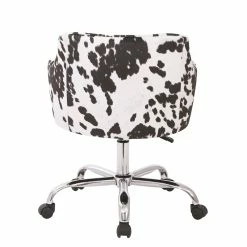 Budget 👍 OSP Home Furnishings Bristol Task Chair With Udder Madness Black And White Domino Fabric 💯 -Deals Writing Desks Store 2015702 2 L