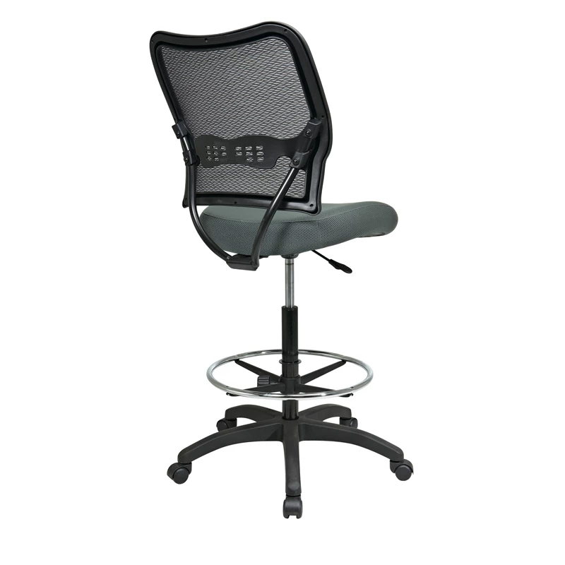 Deals 🥰 Office Star Deluxe AirGrid Back Drafting Chair With Mesh Gray Fabric Seat ✔️ 4 Deals 🥰 Office Star Deluxe AirGrid Back Drafting Chair With Mesh Gray Fabric Seat ✔️ - Image 2