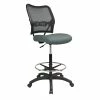 Deals 🥰 Office Star Deluxe AirGrid Back Drafting Chair With Mesh Gray Fabric Seat ✔️ -Deals Writing Desks Store 2015725 L