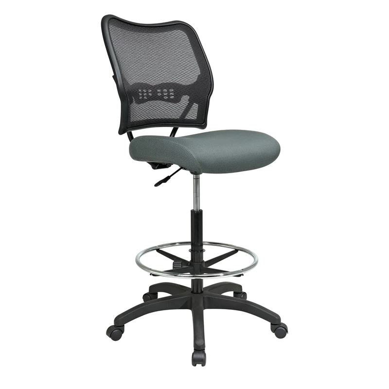 Deals 🥰 Office Star Deluxe AirGrid Back Drafting Chair With Mesh Gray Fabric Seat ✔️ 3 Deals 🥰 Office Star Deluxe AirGrid Back Drafting Chair With Mesh Gray Fabric Seat ✔️