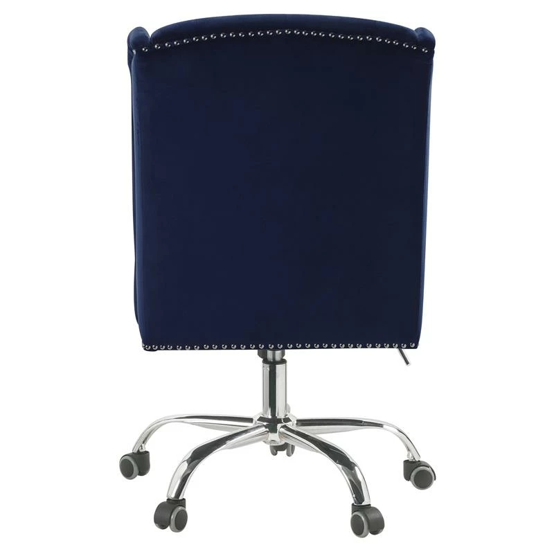 Wholesale 🎉 ACME Furniture ACME Jamesia Tufted Office Chair With Nailhead Trim In Midnight Blue Velvet 😍 7 Wholesale 🎉 ACME Furniture ACME Jamesia Tufted Office Chair With Nailhead Trim In Midnight Blue Velvet 😍 - Image 5