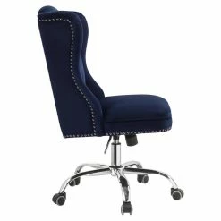 Wholesale 🎉 ACME Furniture ACME Jamesia Tufted Office Chair With Nailhead Trim In Midnight Blue Velvet 😍 12 Wholesale 🎉 ACME Furniture ACME Jamesia Tufted Office Chair With Nailhead Trim In Midnight Blue Velvet 😍 -Deals Writing Desks Store 2018486 9 L