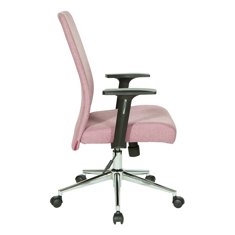 Cheap 💯 OSP Home Furnishings Evanston Office Chair In Orchid Light Purple Fabric With Chrome Base 😉 5 Cheap 💯 OSP Home Furnishings Evanston Office Chair In Orchid Light Purple Fabric With Chrome Base 😉 - Image 3