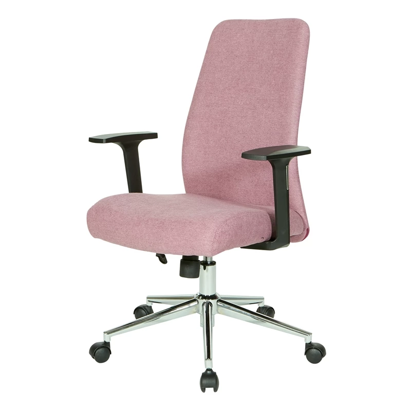 Cheap 💯 OSP Home Furnishings Evanston Office Chair In Orchid Light Purple Fabric With Chrome Base 😉 6 Cheap 💯 OSP Home Furnishings Evanston Office Chair In Orchid Light Purple Fabric With Chrome Base 😉 - Image 4
