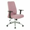 Cheap 💯 OSP Home Furnishings Evanston Office Chair In Orchid Light Purple Fabric With Chrome Base 😉 -Deals Writing Desks Store 2019928 L