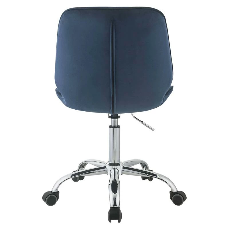 Deals ๐ ACME Furniture ACME Muata Tufted Velvet Armless Office Chair In Twilight Blue And Chrome ๐ฅฐ 8 Deals ๐ ACME Furniture ACME Muata Tufted Velvet Armless Office Chair In Twilight Blue And Chrome ๐ฅฐ - Image 6