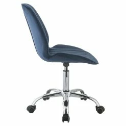 Deals ๐ ACME Furniture ACME Muata Tufted Velvet Armless Office Chair In Twilight Blue And Chrome ๐ฅฐ 13 Deals ๐ ACME Furniture ACME Muata Tufted Velvet Armless Office Chair In Twilight Blue And Chrome ๐ฅฐ -Deals Writing Desks Store 2020565 9 L