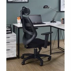 Coupon 🛒 ACME Furniture ACME Arfon Plastic Gaming Chair With Mesh Metal Back In Black 🧨 -Deals Writing Desks Store 2103959 6 L