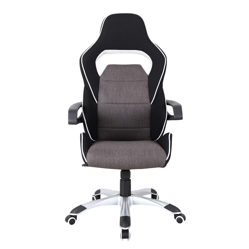 Wholesale ⌛ Techni Mobili Ergonomic Fabric Racing Style Home & Office Chair In Gray/Black 😍 6 Wholesale ⌛ Techni Mobili Ergonomic Fabric Racing Style Home & Office Chair In Gray/Black 😍 - Image 4