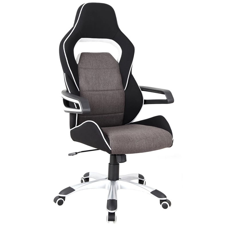 Wholesale ⌛ Techni Mobili Ergonomic Fabric Racing Style Home & Office Chair In Gray/Black 😍 3 Wholesale ⌛ Techni Mobili Ergonomic Fabric Racing Style Home & Office Chair In Gray/Black 😍