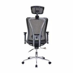 Promo 😍 Techni Mobili High-Back Executive Fabric Mesh Office Chair With Headrest - Black 👏 -Deals Writing Desks Store 2104356 6 L